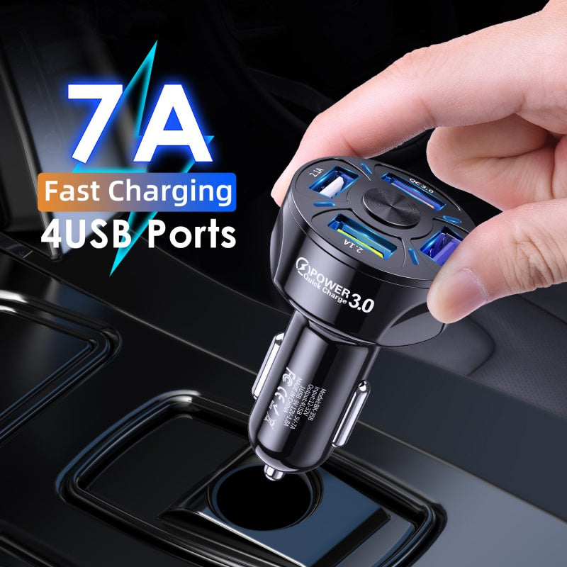 Portable 4-Port USB Charger